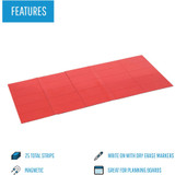 Bi-silque S.A MasterVision FM2404 MasterVision 2" Magnetic Dry Erase Strips