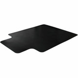 Floortex FC113648LLBV Advantagemat&reg; Black Vinyl Lipped Chair Mat for Carpets - 36" x 48"