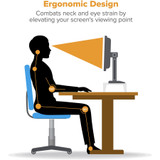 Stanley Black & Decker, Inc Bostitch STND2408WH Bostitch Wireless Charging Wooden Monitor Stand