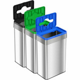 HLS Commercial HLS21UOTTRIO HLS Commercial 21-Gallon Trash/Recycle/Compost Can Set