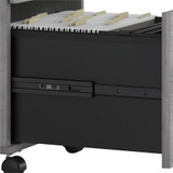 Bush Industries, Inc Bush Business Furniture STC012PGSU Bush Business Furniture Studio C 72W X 36D Bow Front Desk With Mobile File Cabinets
