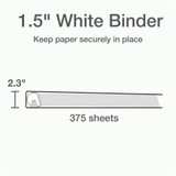 TOPS Products Cardinal 26310 Cardinal Xtralife ClearVue Locking Slant-D Binders