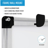 Bi-silque S.A Bi-silque CR1201170MV Bi-silque Porcelain Magnetic Dry Erase Board