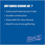 Genuine Joe 10321 Genuine Joe 7" Printed Paper Plates