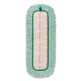 RUBBERMAID COMMERCIAL PROD. Q418GNCT Dust Pad with Fringe, Microfiber, 18" Long, Green, 6/Carton