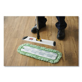 RUBBERMAID COMMERCIAL PROD. Q418GNCT Dust Pad with Fringe, Microfiber, 18" Long, Green, 6/Carton