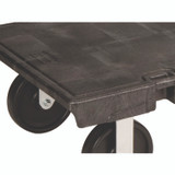 RUBBERMAID COMMERCIAL PROD. 4471 BLA Platform Truck with 8" Polyolefin Casters, 2,000 lb Capacity, 30 x 60 x 7, Black