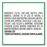 THE HERSHEY COMPANY ICE BREAKERS 22002651 Ice Cubes Spearmint Sugar-Free Gum, Spearmint, 40 Cubes/Bottle, 4 Bottles/Carton