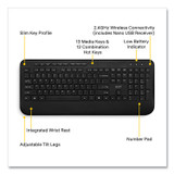 NXT TECHNOLOGIES 60881 Wireless Comfort Keyboard, 2.4 GHz Frequency/23 ft Wireless Range, Black