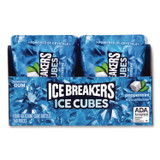 THE HERSHEY COMPANY ICE BREAKERS 22002645 Ice Cubes Peppermint Sugar-Free Gum, Peppermint, 40 Cubes/Bottle, 4 Bottles/Carton