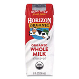 DANONE Horizon Organic 22002680 Shelf-Stable Whole Milk Boxes, 8 oz Box, 18/Carton