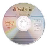 VERBATIM CORPORATION 97176 DVD-R LifeSeries Disc, 4.7 GB, 16x, Spindle, Silver, 50/Pack