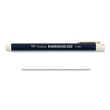 AMERICAN TOMBOW INC. 51539 Mechanical Wax-Based Marking Pencil Refills, 4.4 mm, White, 10/Box