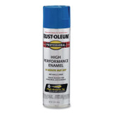 RUST-OLEUM CORPORATION 7524838CT Professional Spray Paint, Gloss Safety Blue, 15 oz Aerosol Can, 6/Carton