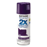 RUST-OLEUM CORPORATION 334042 Painter's Touch 2X Ultra Cover Spray Paint, Gloss Purple, 12 oz Aerosol Can, 6/Carton