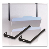 OFFICEMATE INTERNATIONAL CORP. 21460 Metal Partition/Wall Hangers, Black, 2/Set