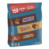 MARS, INC. MMM59799 Minis Variety Pack, Assorted, 46.86 oz Bag, 150 Pieces