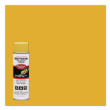 RUST-OLEUM CORPORATION 1648838V Industrial Choice S1600 System Inverted Striping Paint, Flat Yellow, 18 oz Aerosol Can, 6/Carton
