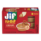 J.M. SMUCKER CO. Jif® 65642 Creamy Peanut Butter Cups, 1.1 oz Cup, 8/Box