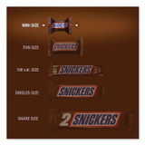 MARS, INC. Snickers® MMM21024 Minis Size Chocolate Bars, Milk Chocolate, 40 oz, 2/Bundle
