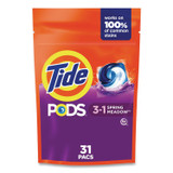 PROCTER & GAMBLE Tide® 93123CT Pods, HE Compatible, Laundry Detergent, Spring Meadow, 31/Pack, 4 Packs/Carton