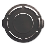 RUBBERMAID COMMERCIAL PROD. 1867532EA BRUTE Self-Draining Flat Top Lids for 32 gal Round BRUTE Containers, 22.25" Diameter, Black