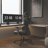 EUREKA ERGONOMIC GC06BU Norn Ergonomic Chair, Supports Up to 275 lb, 18.11" to 22.04" Seat Height, Black/Blue Mesh Seat/Back, Black Base