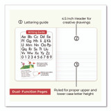 BAZIC PRODUCTS 5053 Illustrated Story Primary Journal, Stage 3 Manuscript Format, Black Marble Cover, (100) 9.75 x 7.5 Sheets