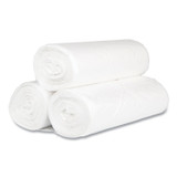 INTEGRATED BAGGING SYSTEMS Inteplast Group S386017N High-Density Commercial Can Liners, 60 gal, 17 mic, 38" x 60", Clear, Interleaved Roll, 25 Bags/Roll, 8 Rolls/Carton