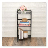 ADVANTUS CORPORATION 2431834 FlipShelf Three-Shelf Unit, 14.5w x 12d x 30.5h, Black