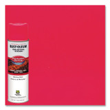 RUST-OLEUM CORPORATION 264702 Industrial Choice M1400 System Water-Based Construction Marking Paint, Gloss Fluorescent Pink, 17 oz Aerosol Can, 12/Carton