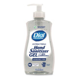 DIAL PROFESSIONAL 35482EA Gel Antibacterial Hand Sanitizer, Fragrance-Free, 11 oz Pump Bottle