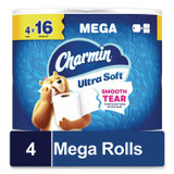 PROCTER & GAMBLE Charmin® 19261CT Ultra Soft Bathroom Tissue, Mega Roll, Septic Safe, 2-Ply, White, 208 Sheets/Roll, 4 Rolls/Pack, 8 Packs/Carton
