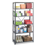 SAFCO PRODUCTS 6269 Commercial Steel Shelving Unit, Six-Shelf, 36w x 18d x 75h, Dark Gray
