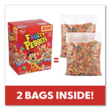 POST HOLDINGS 22002627 Fruity Pebbles Crispy Rice Cereal, 2 Bags/Box, 38 oz Box