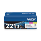 BROTHER INTL. CORP. TN2213PK TN2213PK Toner, 1,400 Page-Yield, Cyan/Magenta/Yellow