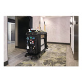 RUBBERMAID COMMERCIAL PROD. 2202582 Fabric 9-Pocket Cart Organizer, 19.8 x 1.5 x 27.5, Black, 6/Carton