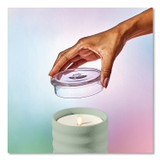 LIFELINES 111619 Aromatherapy Essential Oil Flameless Candle Diffuser with Citrus Grove Essential Oil, 5.5 x 5.5 x 5.5, Sage Green