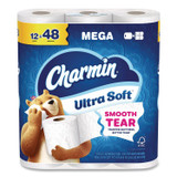PROCTER & GAMBLE Charmin® 17579CT Ultra Soft Bathroom Tissue, Mega Roll, Septic Safe, 2-Ply, White, 208 Sheets/Roll, 12 Rolls/Pack, 5 Packs/Carton