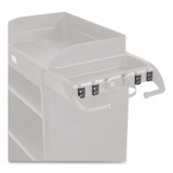 RUBBERMAID COMMERCIAL PROD. 2202589 QuickClips, for Rubbermaid Commercial FG618900BLA/2202581, Resin, Black, 6/Carton