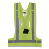 TENACIOUS HOLDINGS, INC. ergodyne® 27020 GloWear 8142BA Breakaway Type O Class 1 Hi-Vis Safety Vest, Polyester, Small/Medium, Lime