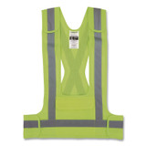 TENACIOUS HOLDINGS, INC. ergodyne® 27020 GloWear 8142BA Breakaway Type O Class 1 Hi-Vis Safety Vest, Polyester, Small/Medium, Lime