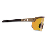 TENACIOUS HOLDINGS, INC. ergodyne® 55212 Skullerz AEGIR Color Enhancing Safety Glasses with Mirrored Lenses, Matte Desert Nylon Frame, High Contrast Yellow Lens