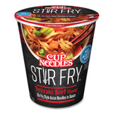 NISSIN FOODS NIS42401 Cup Noodles Stir Fry, Teriyaki Beef, 3 oz Cup, 6/Carton
