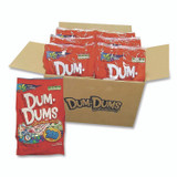 SPANGLER CANDY COMPANY 711 Dum-Dum-Pops, Assorted Flavors, Individually Wrapped, 2 lb Bag, 200 Pieces/Bag, 6 Bags/Carton