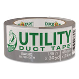 SHURTAPE TECHNOLOGIES Duck® 1154019 Basic Strength Duct Tape, 3" Core, 1.88" x 30 yds, Silver