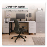 WORKPLACE2.0 WP62574 Health Bedford Polyurethane Nylon Task Chair, Supports Up to 275 lbs, 18" to 21.6" Seat Height, Black Seat/Back/Base