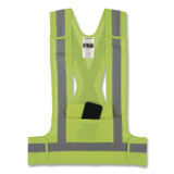 TENACIOUS HOLDINGS, INC. ergodyne® 27021 GloWear 8142BA Type O Class 1 Breakaway Hi-Vis Safety Vest, Polyester, Large/X-Large, Lime