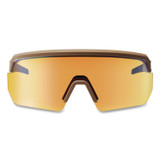 TENACIOUS HOLDINGS, INC. ergodyne® 55232 Skullerz AEGIR Color Enhancing Anti-Scratch and Enhanced Anti-Fog Safety Glasses with Mirror Lens, Matte Desert Frame, Yellow