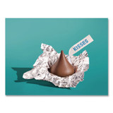 THE HERSHEY COMPANY Hershey®'s HEC33458 KISSES Milk Chocolate Candy, Silver Foils, 60 oz Bag